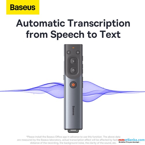 Baseus Orange Dot AI Wireless Presenter – Grey (6M)